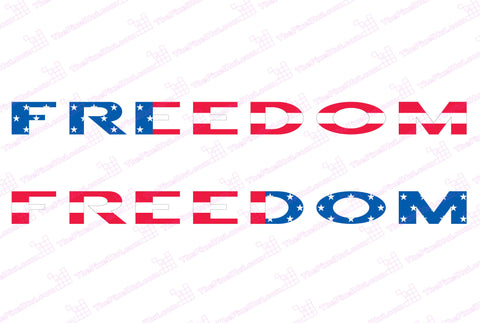Jeep Wrangler FREEDOM USA Flag Hood Decals