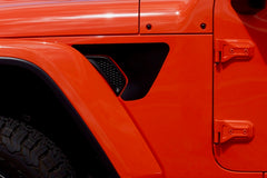 Matte Black - Fender Vent Decals for your Jeep Wrangler JL or Gladiator JT - Exact Fit
