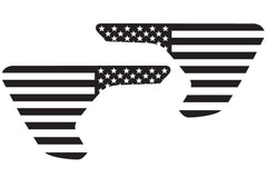 USA Flag Fender Vent Decals for your Jeep Wrangler JL or Gladiator JT - Exact Fit