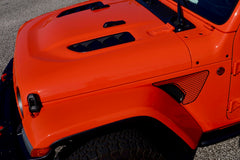 Matte Black - Honey Comb Fender Vent Decals for your Jeep Wrangler JL or Gladiator JT - Exact Fit