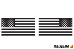 USA American Flag Hood Decals for your Jeep Wrangler