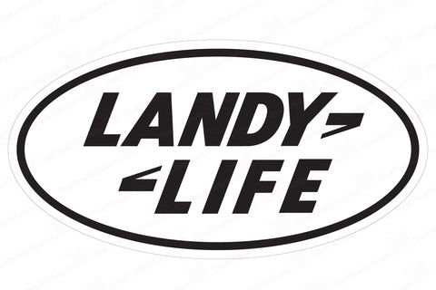 Landy Life Decal - Land Rover Emblem