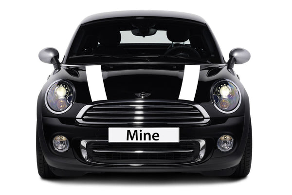 Mini Cooper and Cooper S (2002-2006) Hood Decals - Exact Fit - Single Color