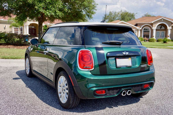 Mini Cooper and S Hardtop 2 Door F56 Exact Fit Boot Stripes with Border ...