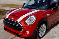 Mini Cooper and Cooper S Hard Top (2014 to Current) Hood Decals - Exact Fit - Single Color