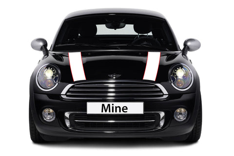 Mini Cooper R56 Hood Stripes (2007-2013) - Exact Fit - Two Color - Non Laminated