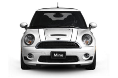 Mini Cooper R56 Hood Stripes (2007-2013) - Exact Fit - Two Color - Non Laminated
