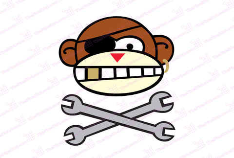 The Original Monkey Wrench Full Color Decal