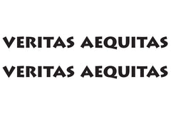 VERITAS AEQUITAS "Truth and Justice" Hood Decals for your Jeep Wrangler